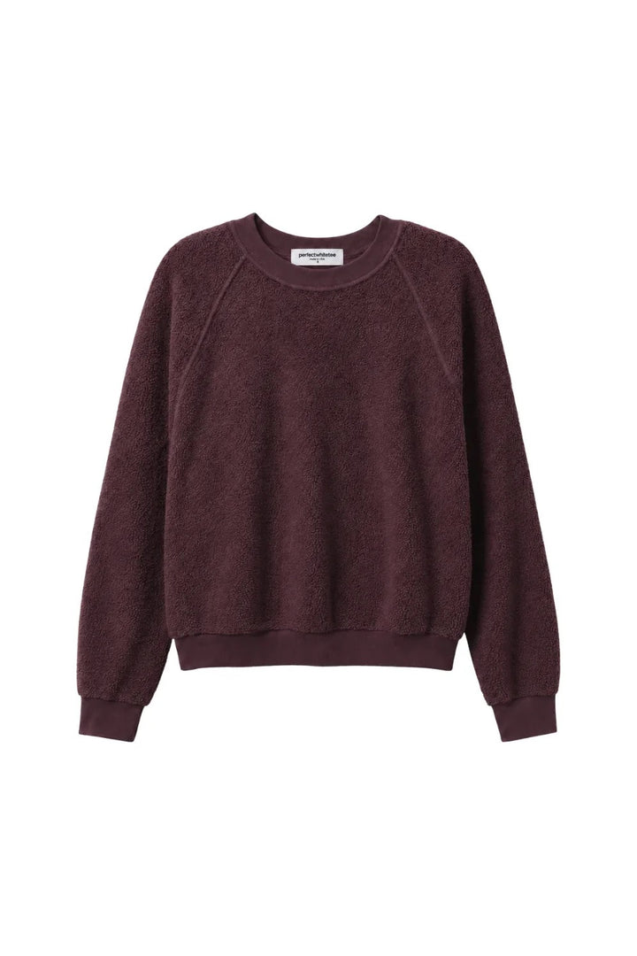 perfectwhitetee Ziggy reversible sweatshirt - Cherry Lacquer