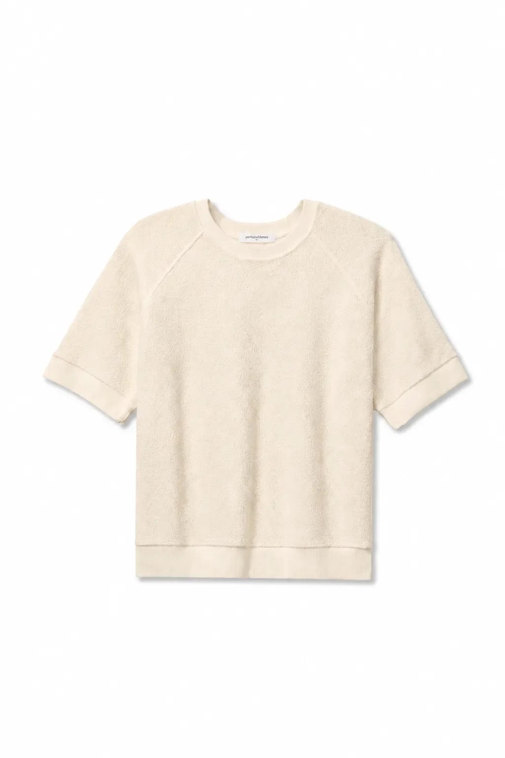 perfectwhitetee Ziggy Short Sleeve Sweatshirt - Sugar