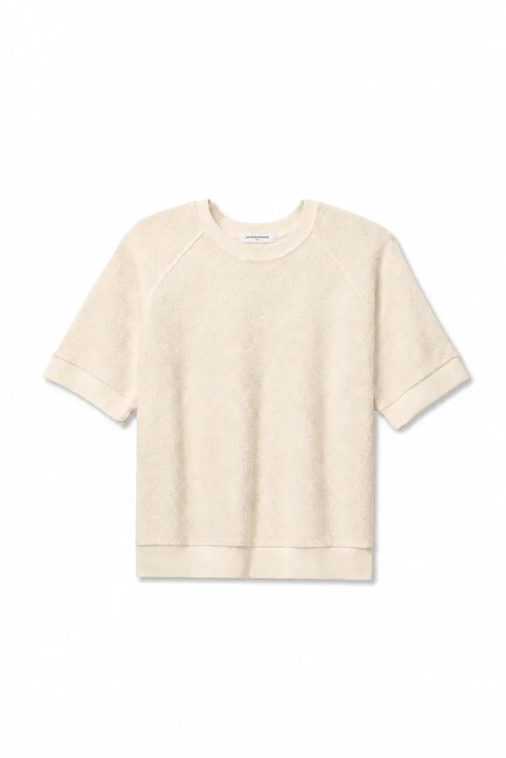 perfectwhitetee Ziggy Short Sleeve Sweatshirt - Sugar