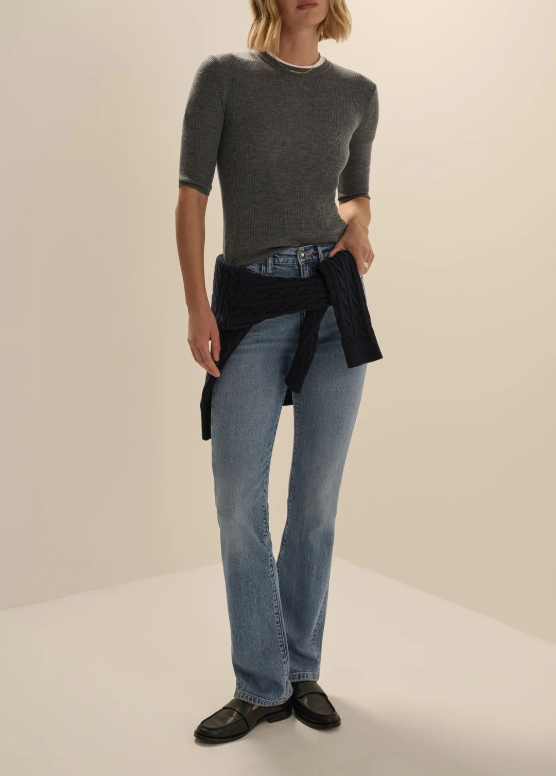 Favorite Daughter Amelia Crewneck - Charcoal