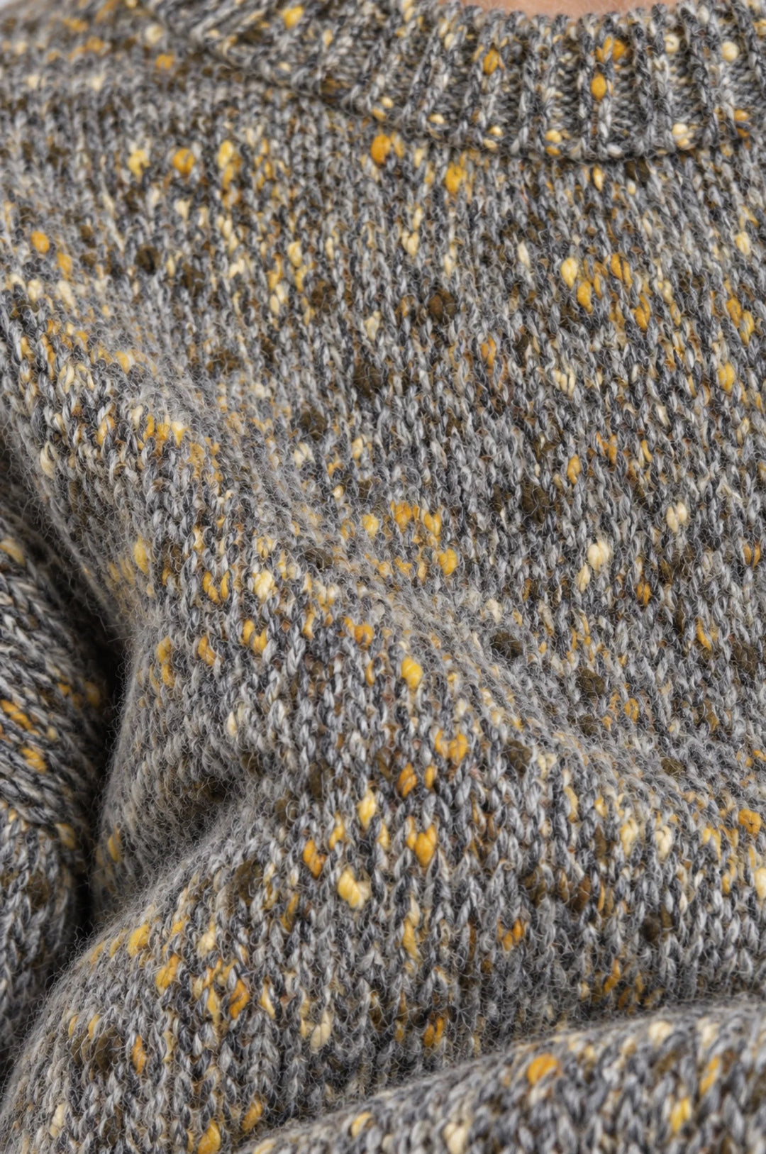 Minnie Rose Boxy Long Sleeve Crew Neck - Grey Shadow