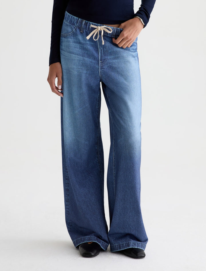 AG Stella Off-Duty Denim Sweatpant - After Hours