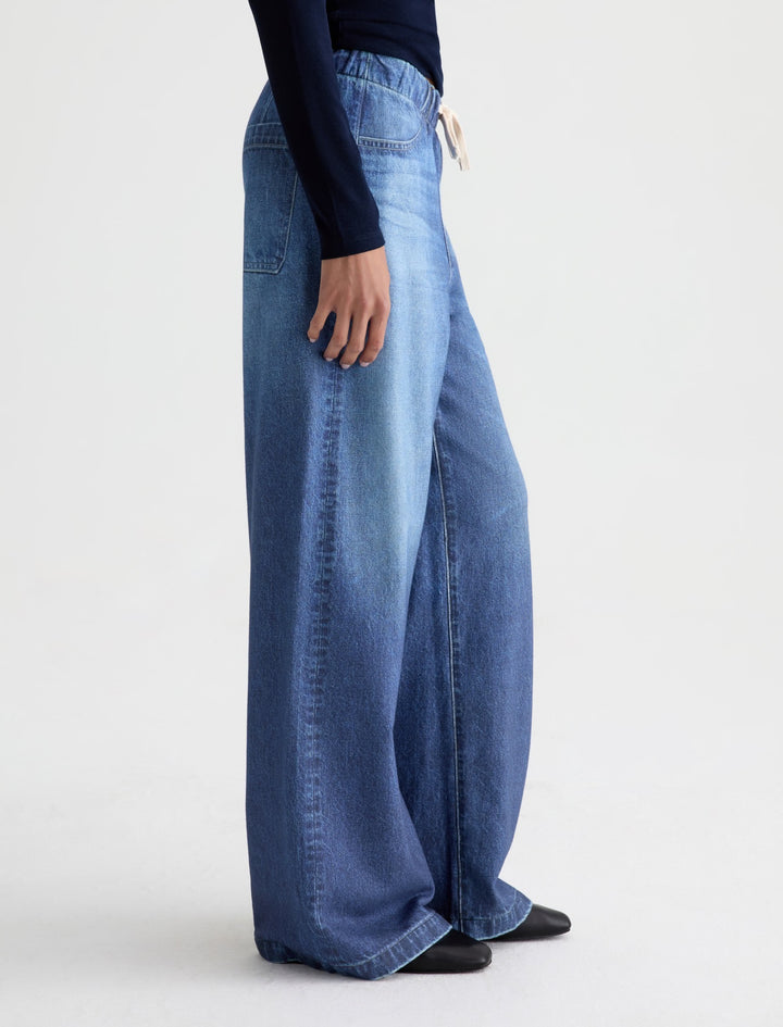 AG Stella Off-Duty Denim Sweatpant - After Hours