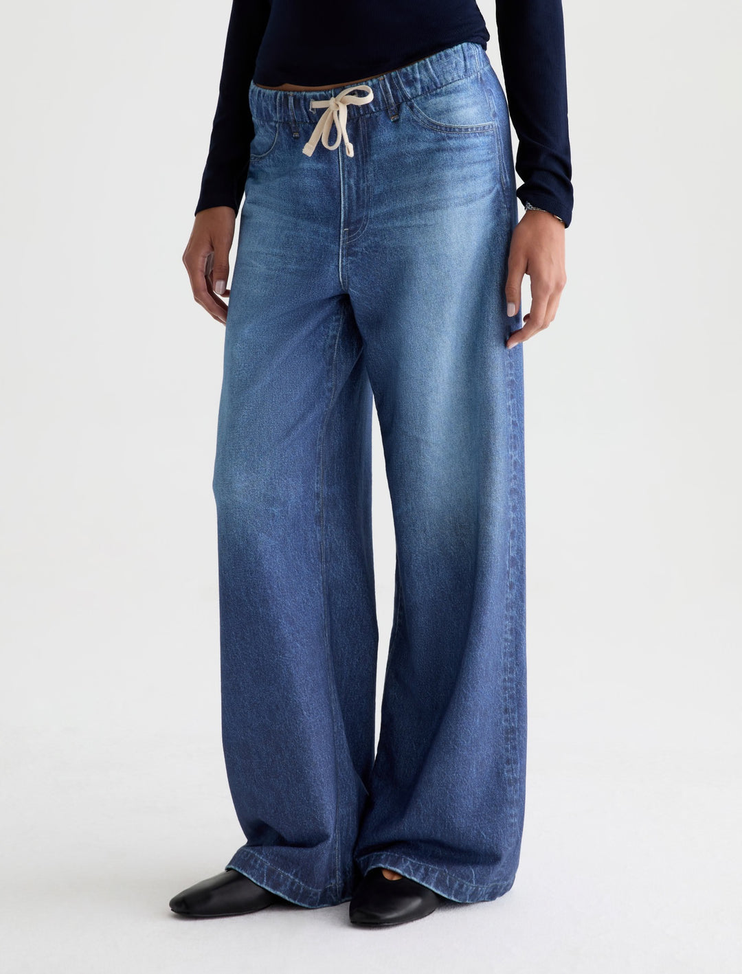 AG Stella Off-Duty Denim Sweatpant - After Hours