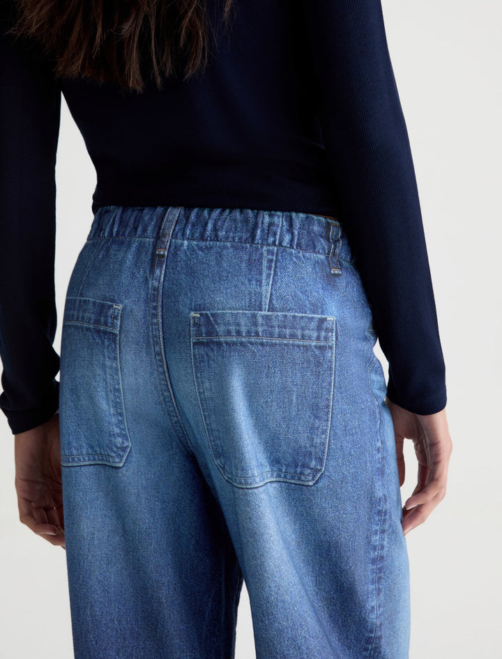 AG Stella Off-Duty Denim Sweatpant - After Hours