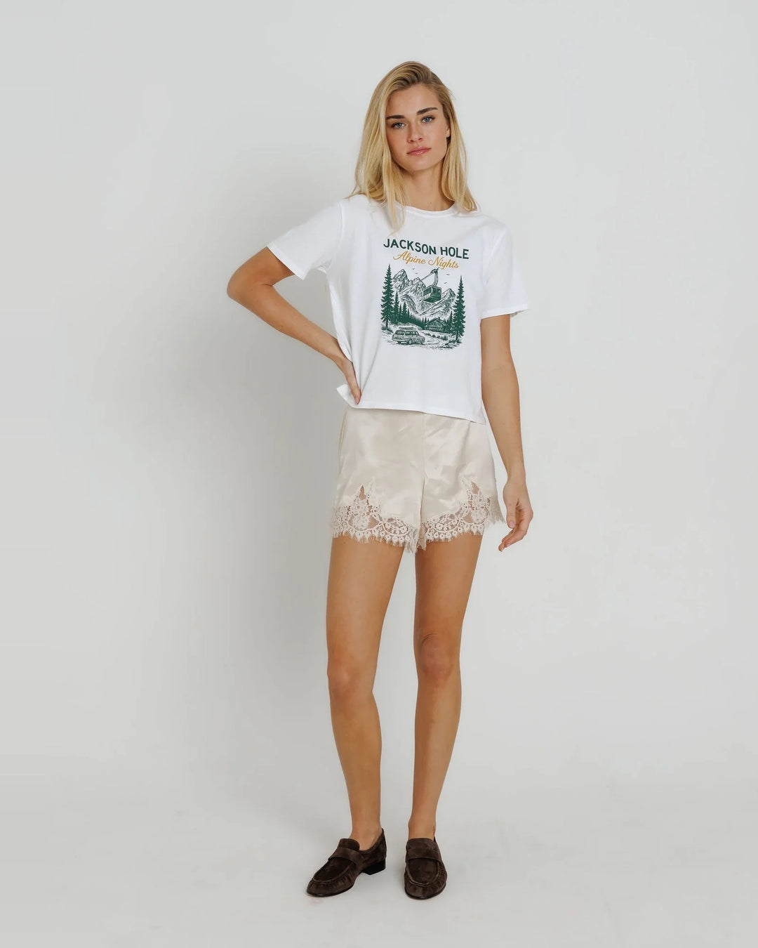 Sunny Somewhere Everyday Tee - Jackson Hole Alpine Nights