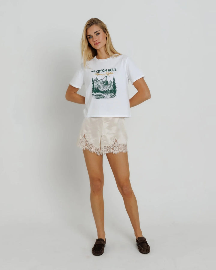 Sunny Somewhere Everyday Tee - Jackson Hole Alpine Nights