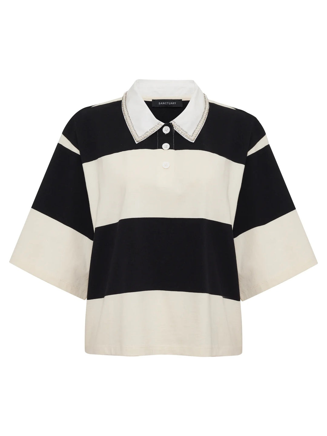 Sanctuary Embellished Polo Tee