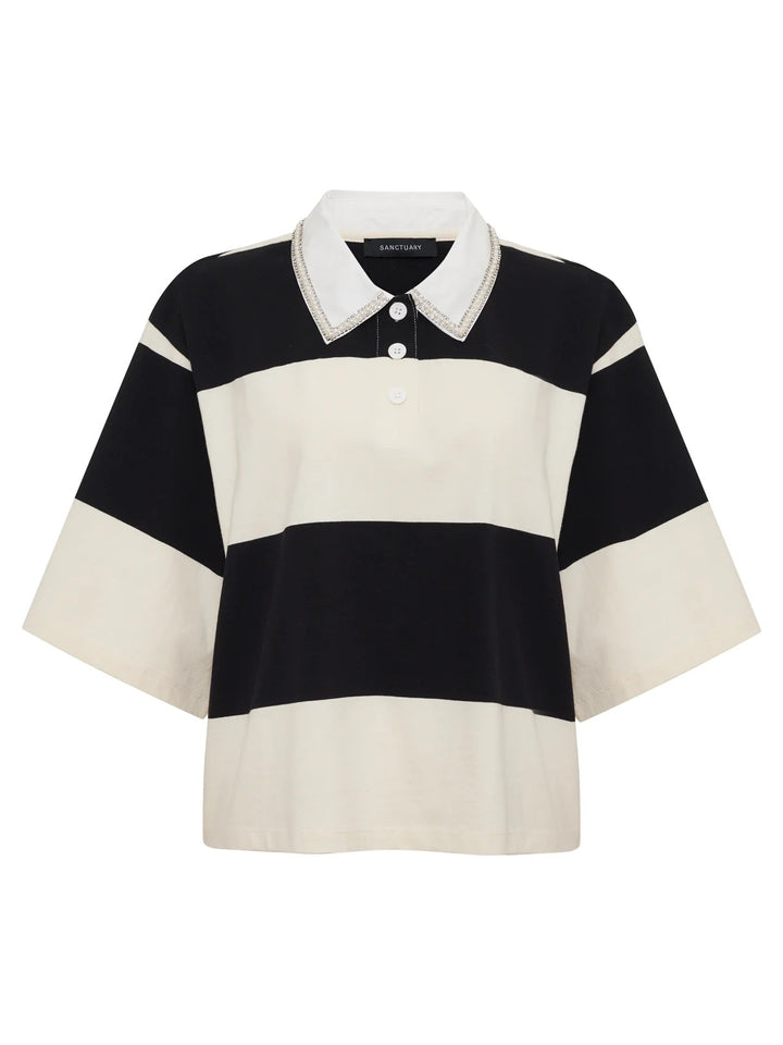 Sanctuary Embellished Polo Tee