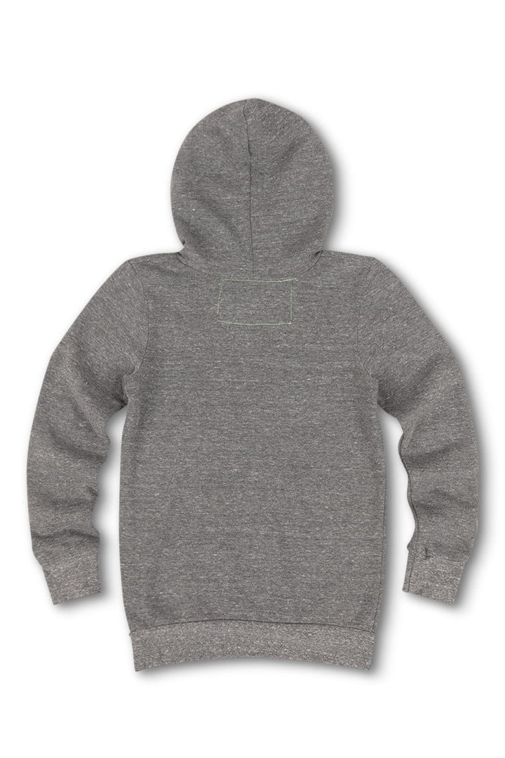 Aviator Nation Logo Stitch Kids Pullover Hoodie Heather Grey