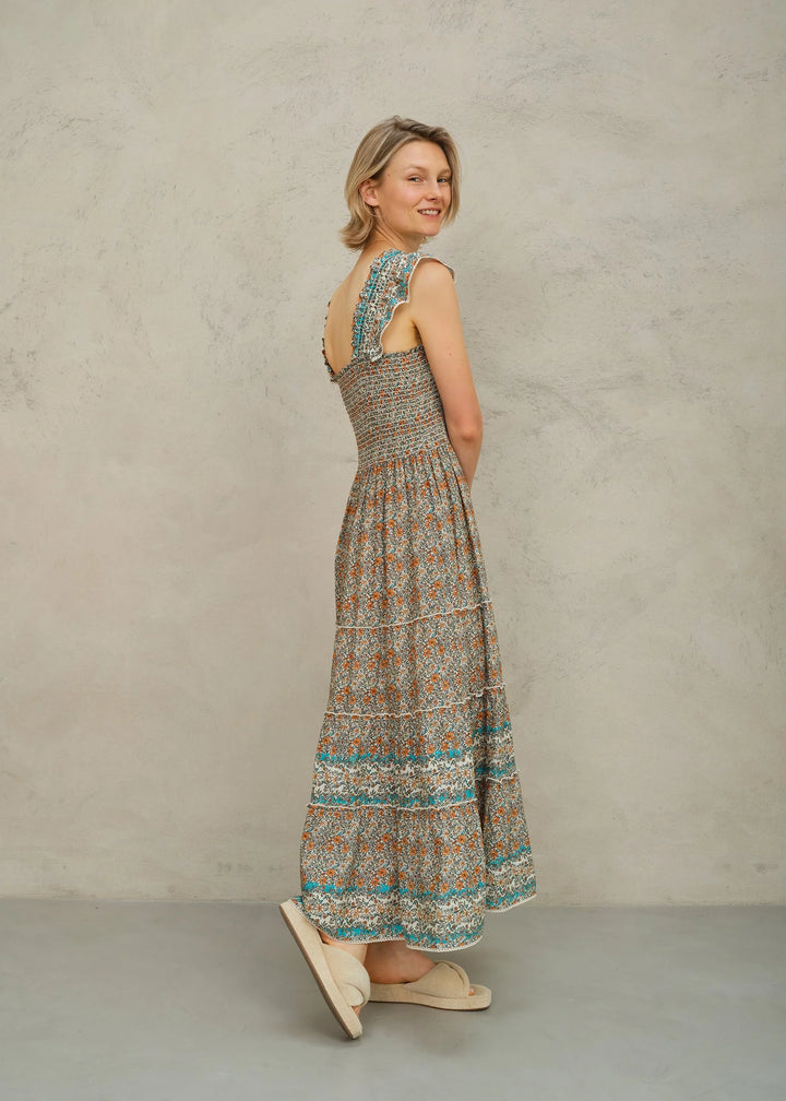 M.A.B.E Jaci Print Maxi Dress