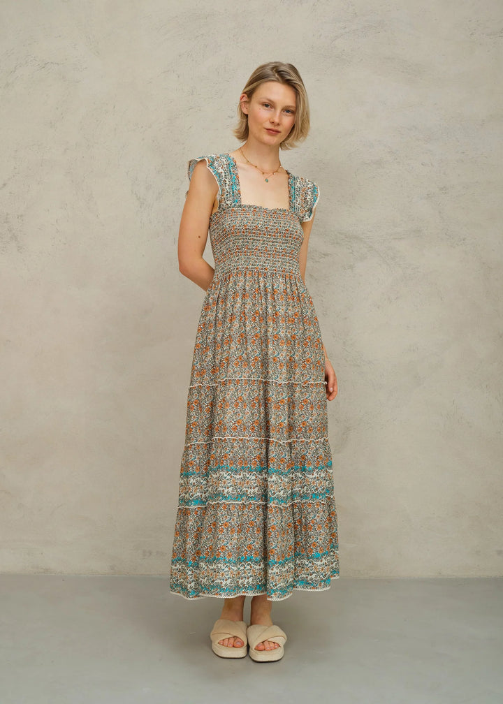 M.A.B.E Jaci Print Maxi Dress