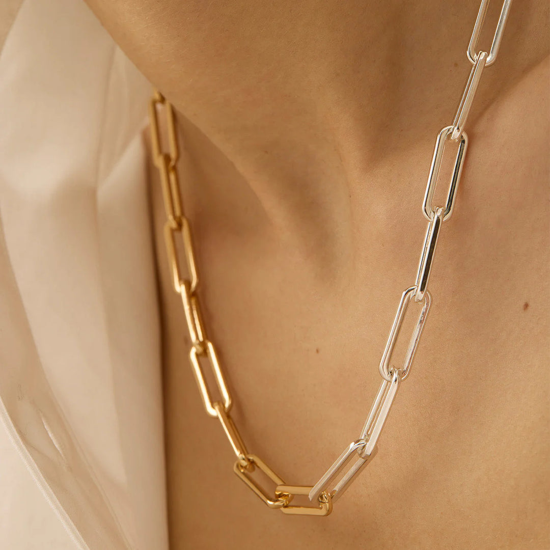 Jenny Bird Andi Slim Chain necklace - Two-tone