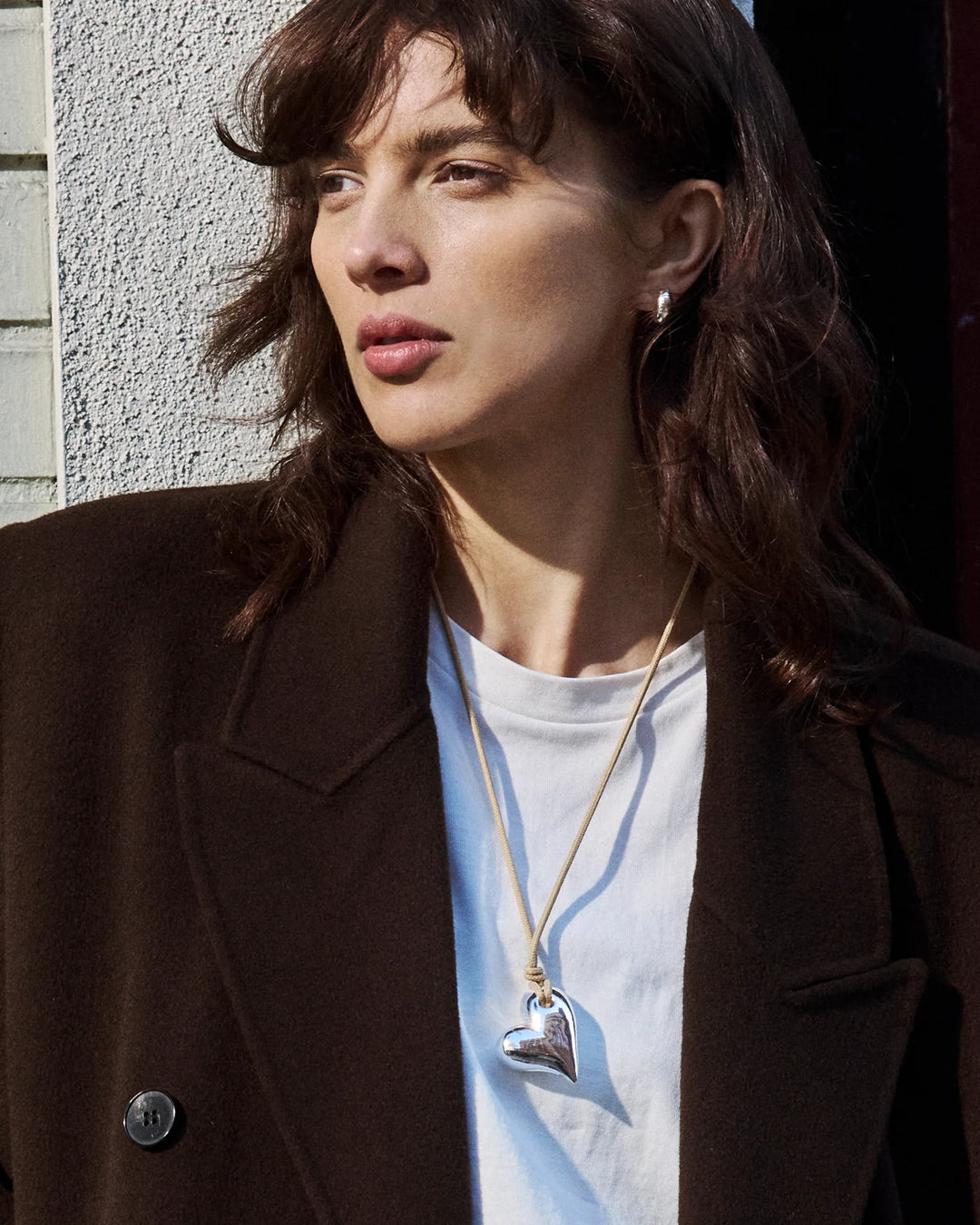 Jenny Bird Art Heart On A String Necklace