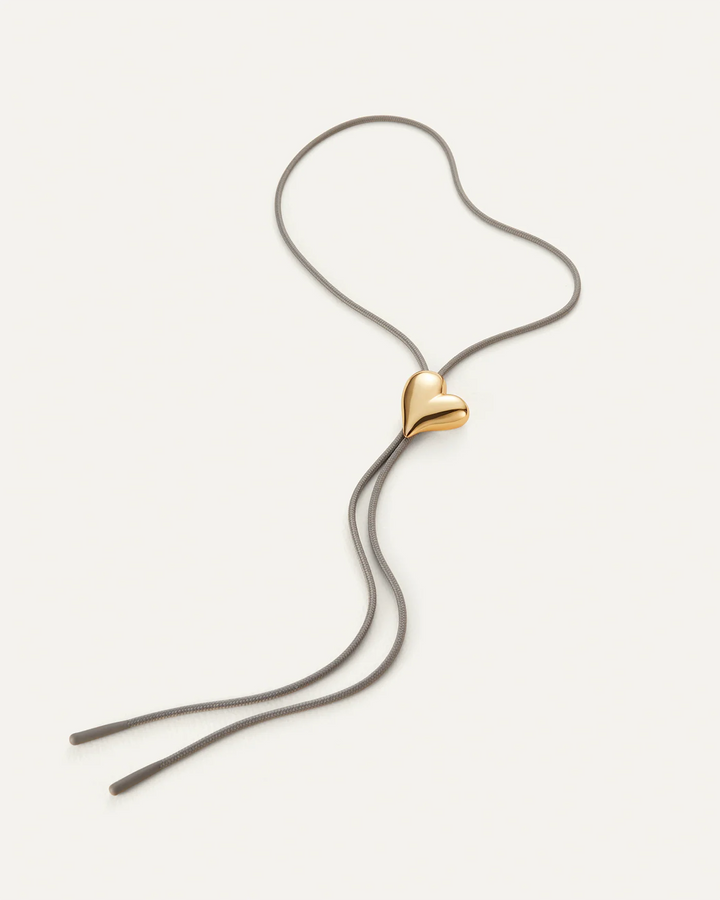 Jenny Bird Art Heart Bolo Tie Gold - EQUATION 