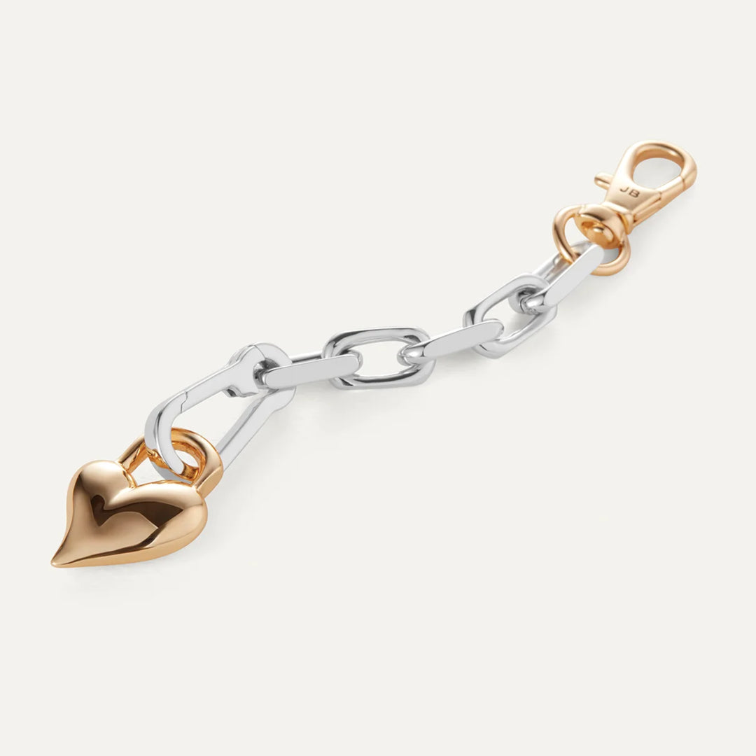 Jenny Bird Two Tone Padlock Heart Chain Bracelet - EQUATION 