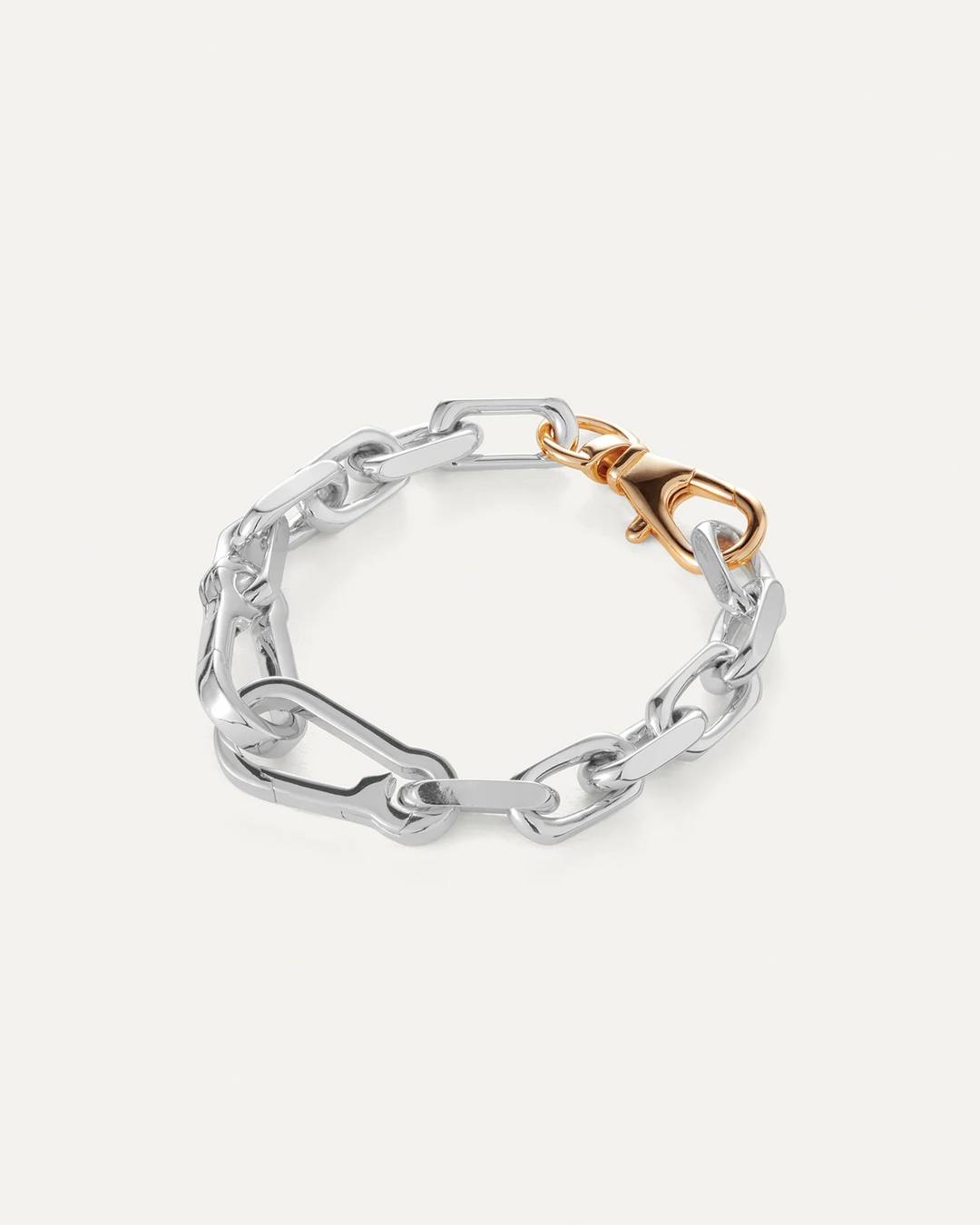 Jenny Bird Two Tone Padlock Heart Chain Bracelet - EQUATION 