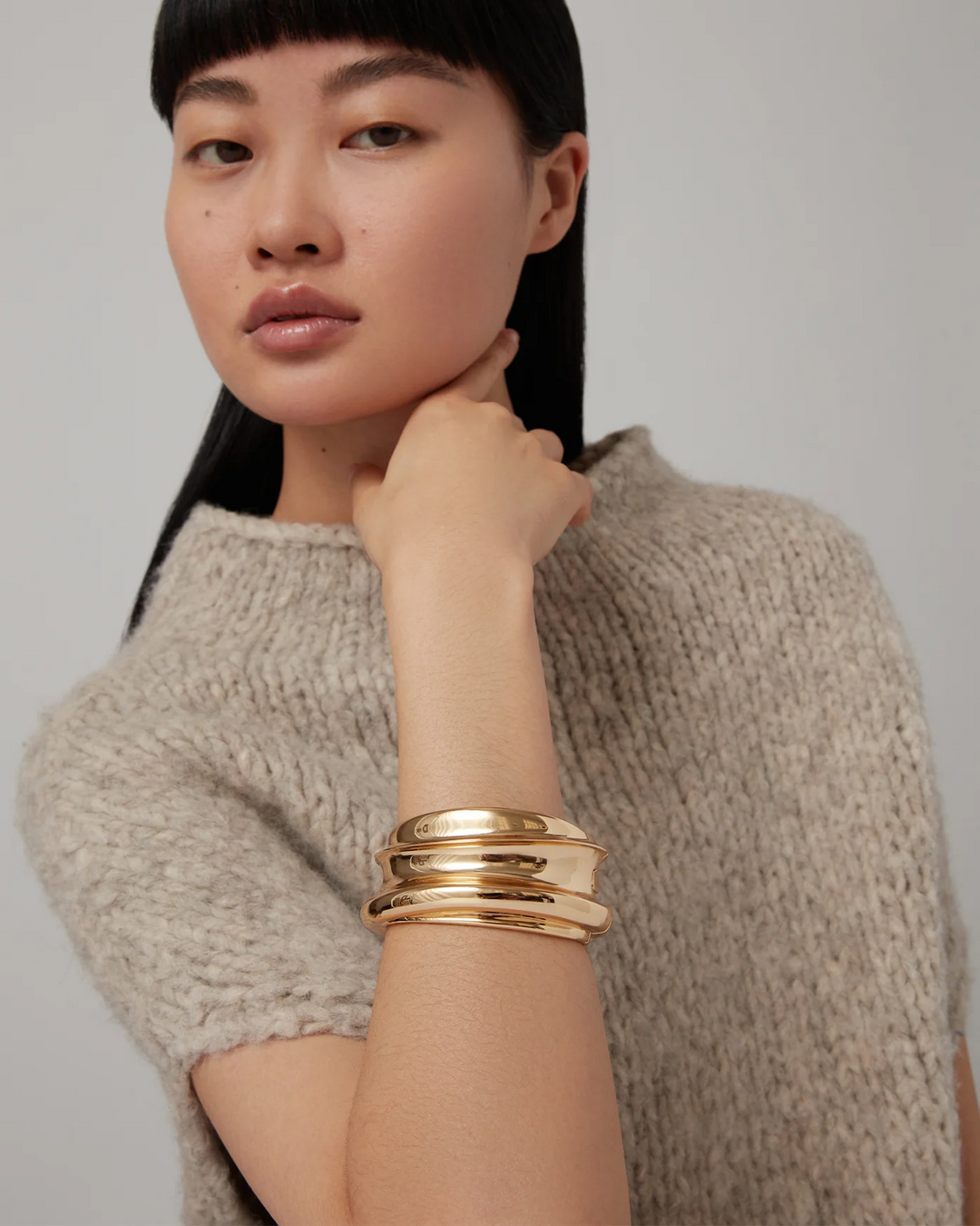 Jenny Bird Mega Lennon Bangle Gold