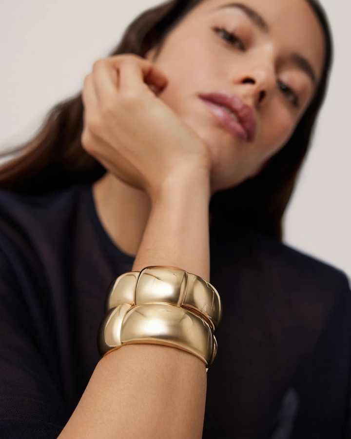 Jenny Bird Mega Woven Bracelet - Gold