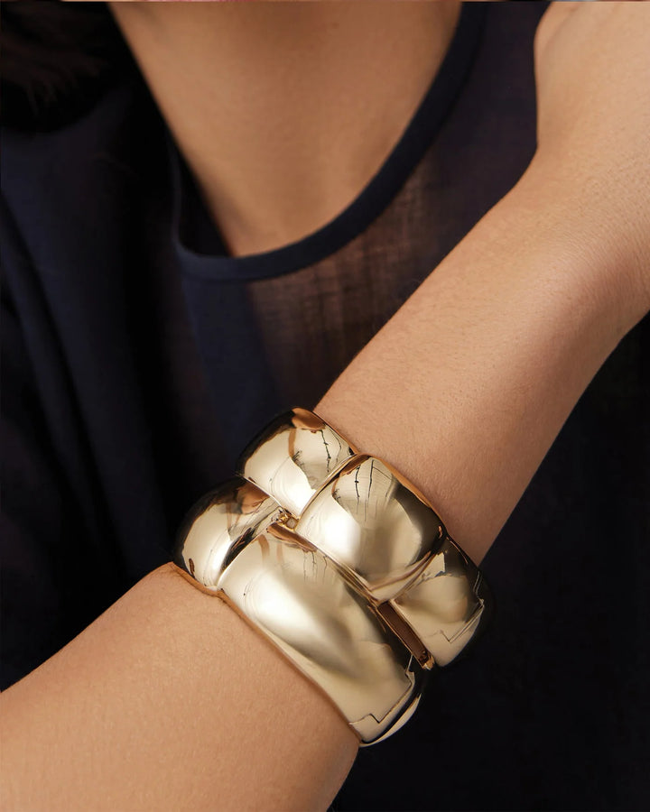 Jenny Bird Mega Woven Bracelet - Gold
