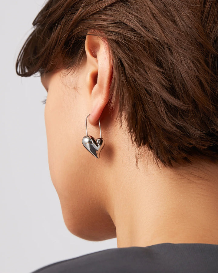 Jenny Bird Waterproof Celeste Heart Earring - Silver