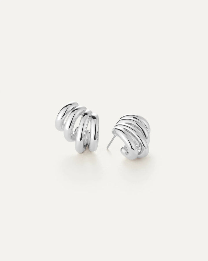Jenny Bird Monroe Earrings -Silver