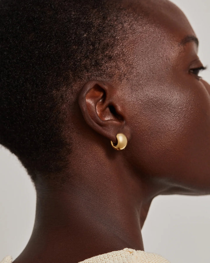Jenny Bird Mini Gemma Hoop Earring -Gold