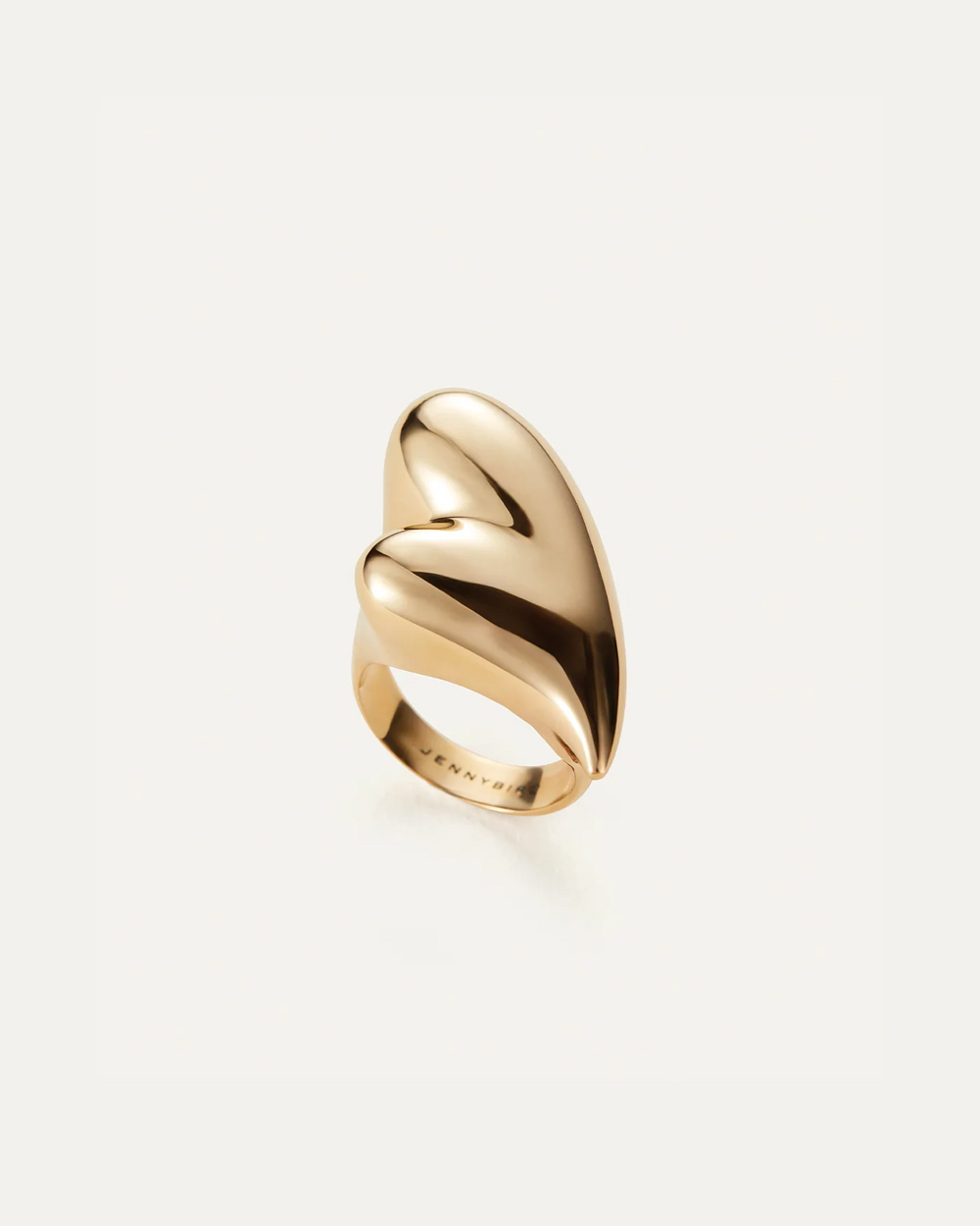 Jenny Bird Puffy Heart Ring Gold - EQUATION 