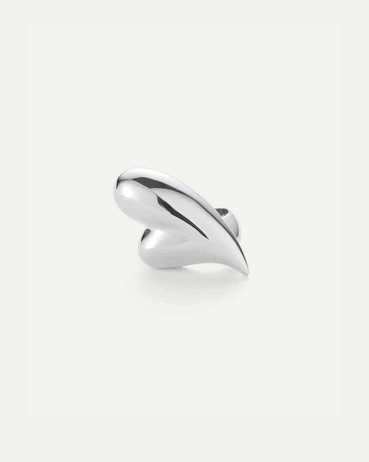 Jenny Bird Puffy Heart Ring Silver - EQUATION 