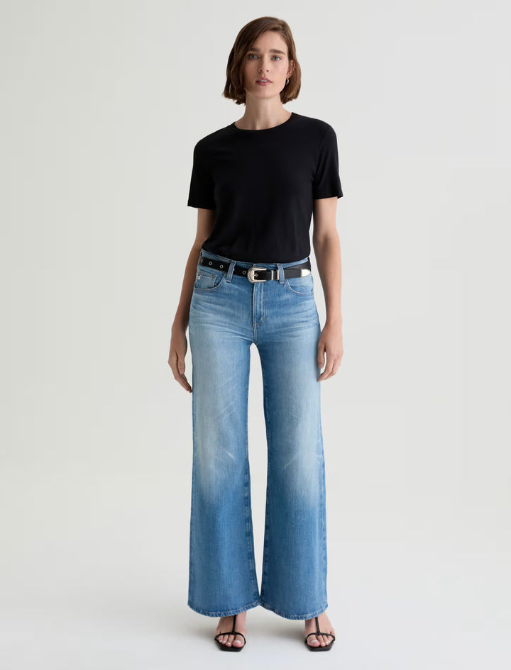 AG Saige Wide Leg Jean 18 Years Bisou