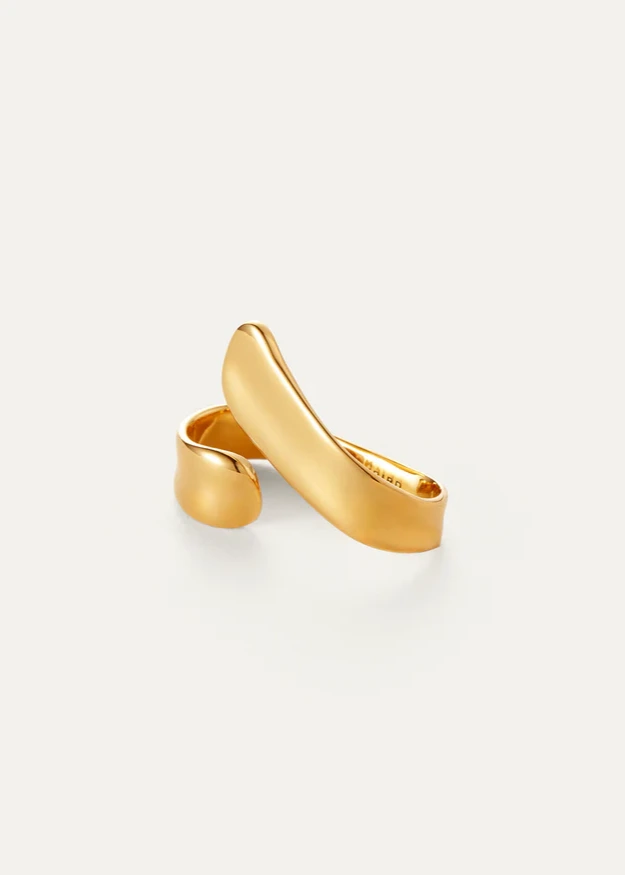 Jenny Bird Gold Solene Double Ring