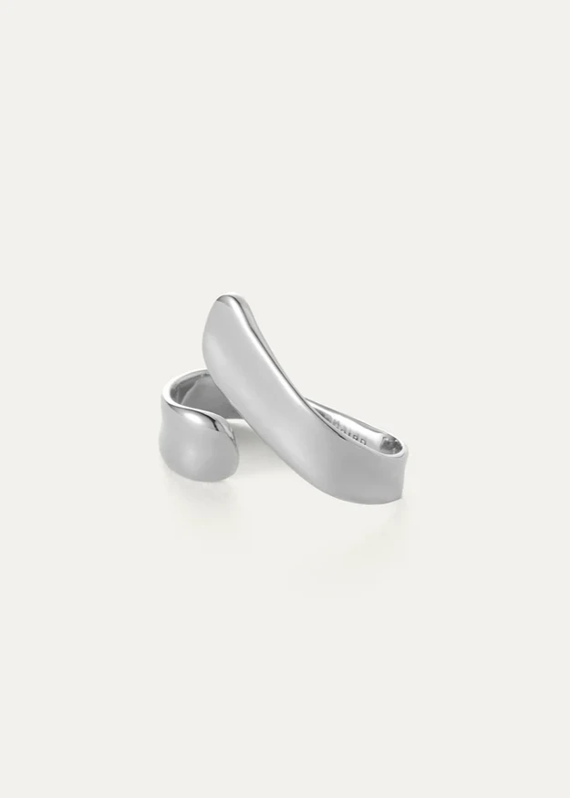 Jenny Bird Silver Solene Double Ring