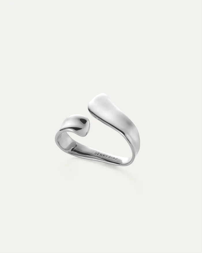 Jenny Bird Silver Solene Double Ring