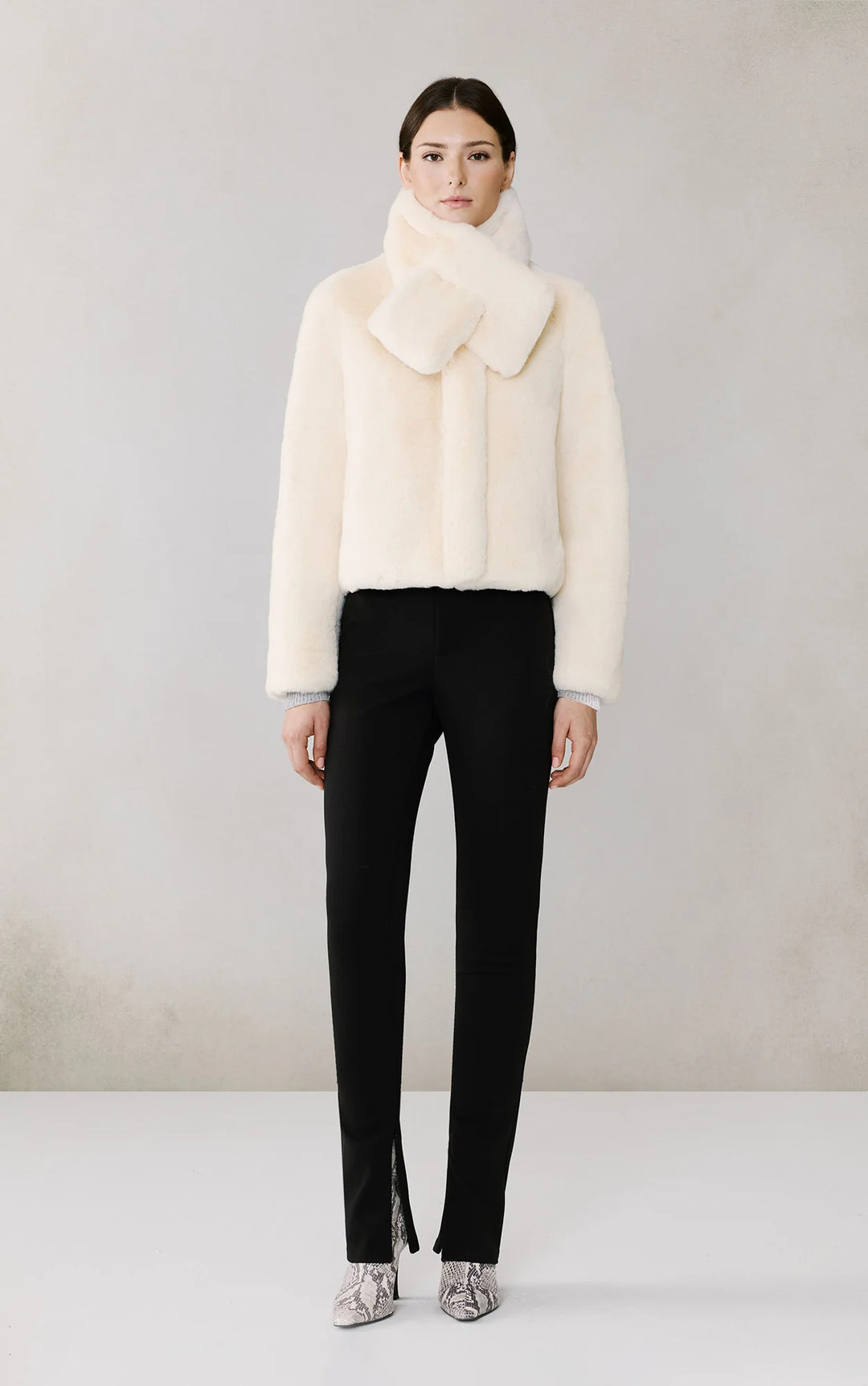 Soia & Kyo Kendell Boxy Jacket with Scarf