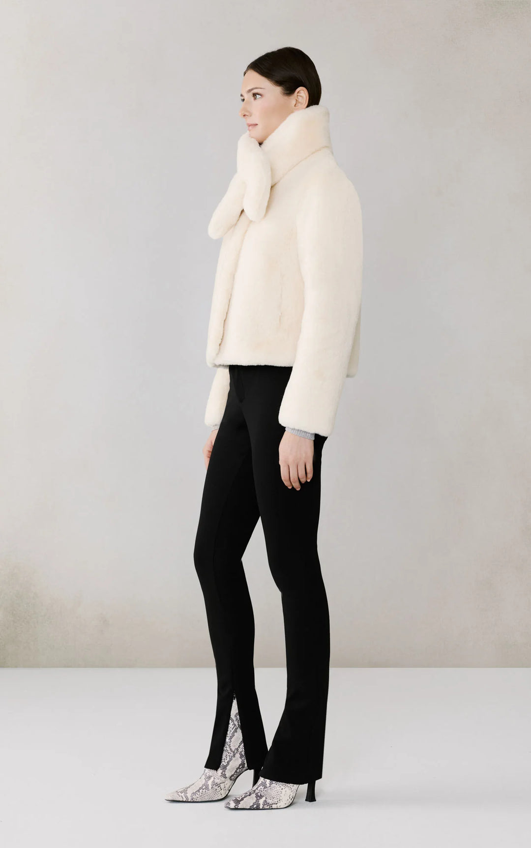 Soia & Kyo Kendell Boxy Jacket with Scarf