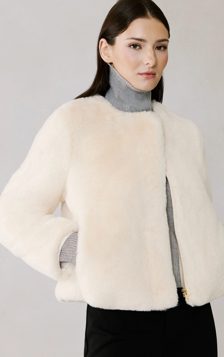 Soia & Kyo Kendell Boxy Jacket with Scarf