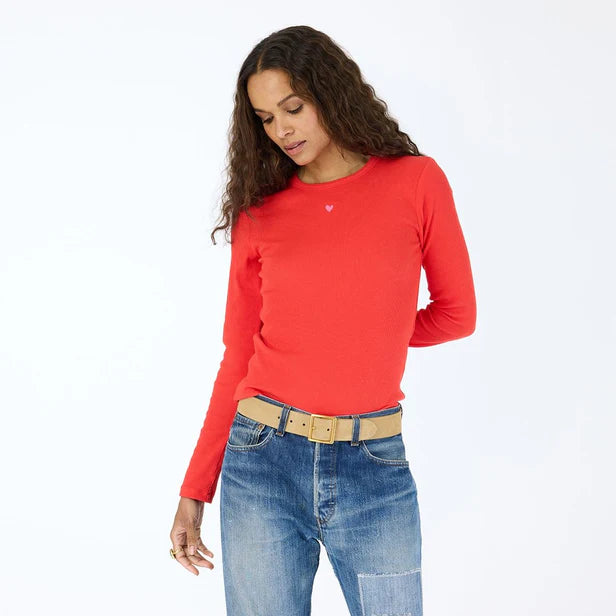 Kerri Rosenthal Long Sleeve Rib Tee