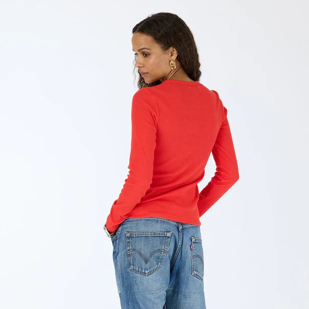 Kerri Rosenthal Long Sleeve Rib Tee