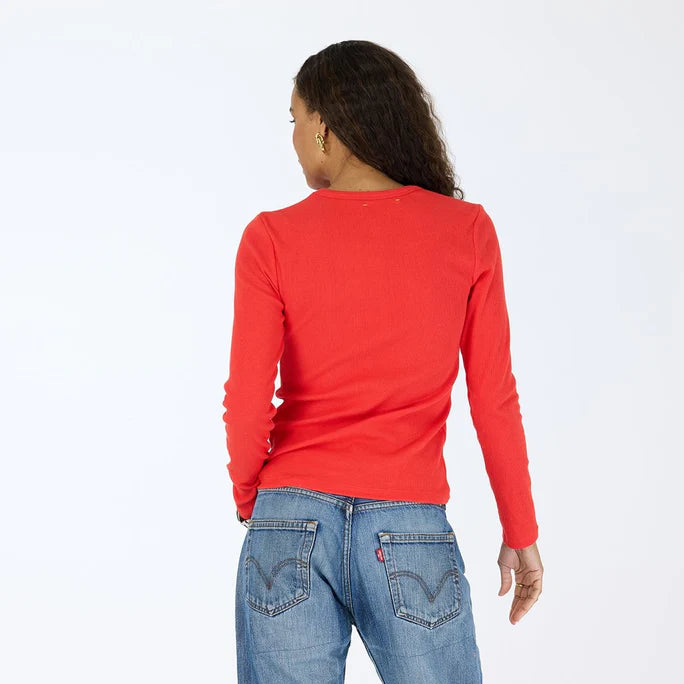Kerri Rosenthal Long Sleeve Rib Tee