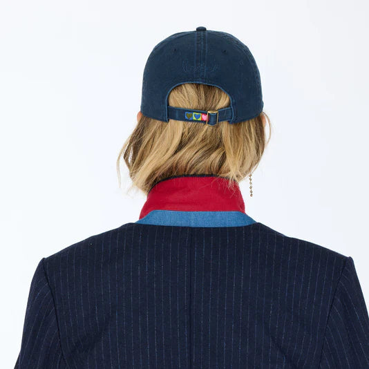 Kerri Rosenthal Imperfect Heart Hat Indigo