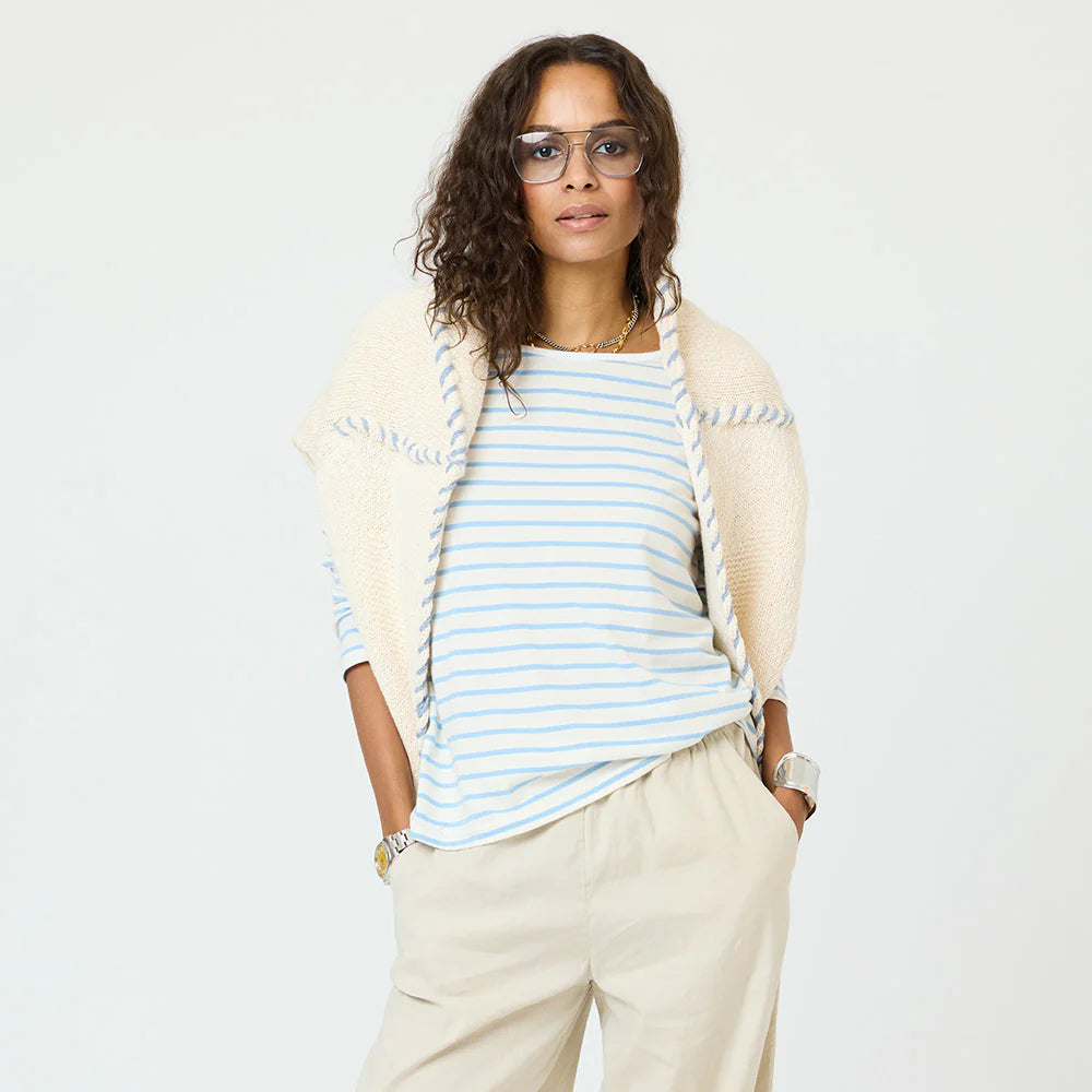 Kerri Rosenthal Long Sleeve Strip Tee