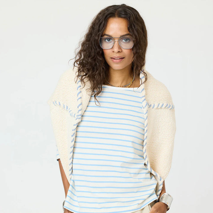 Kerri Rosenthal Long Sleeve Strip Tee