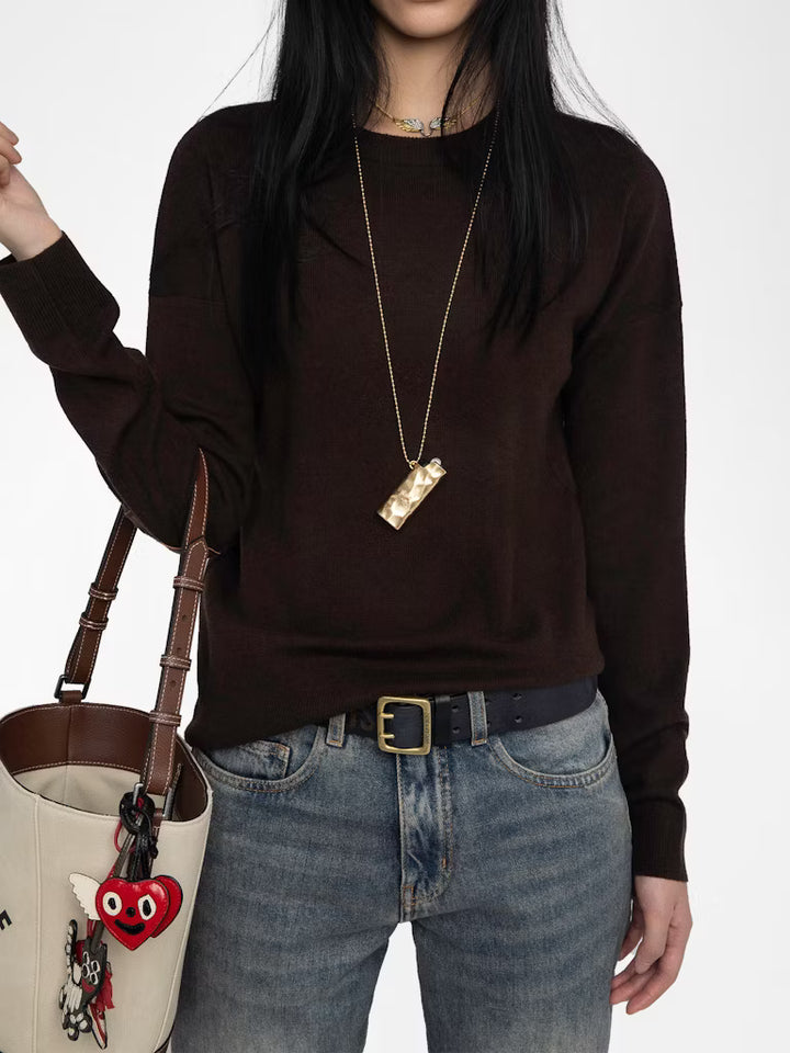 Zadig & Voltaire Cici Sweater - Dark Chocolate