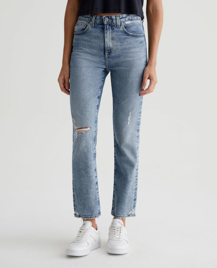 AG Denim Saige Crop Jeans- 22 YEARS DRIFTWOOD