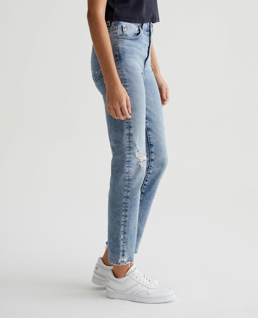 AG Denim Saige Crop Jeans- 22 YEARS DRIFTWOOD