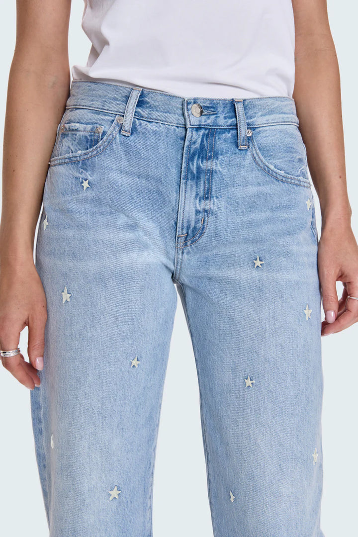 Pistola Lexi Mid Rise Bowed Straight Jean