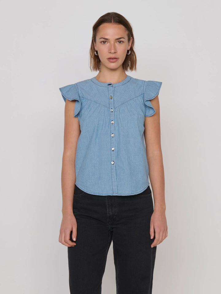 Nation Lindsey Blouse Chambray