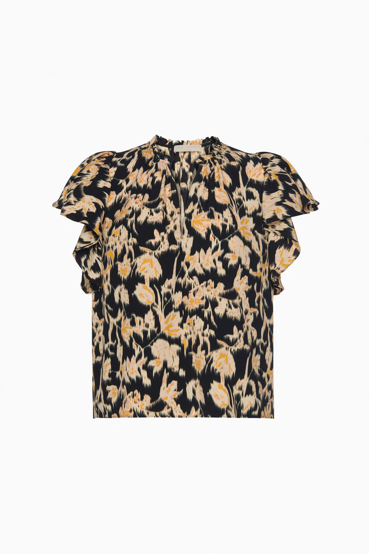 Ulla Johnson Lilo Flutter Sleeve Blouse