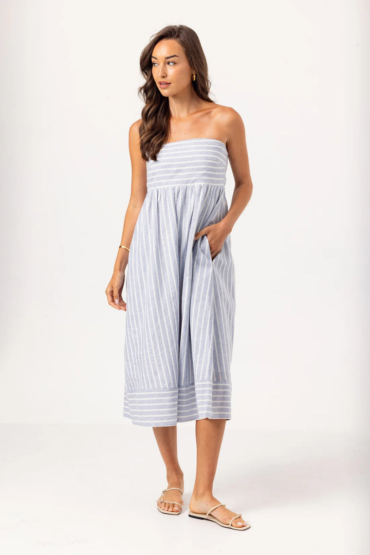Sundays Slate Stripe Kenny Dress