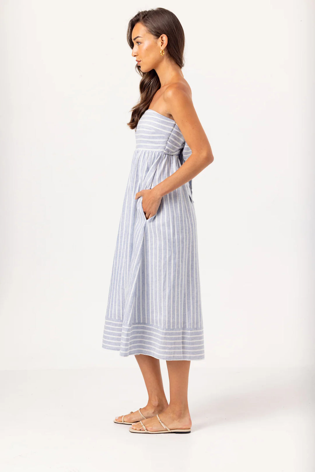 Sundays Slate Stripe Kenny Dress